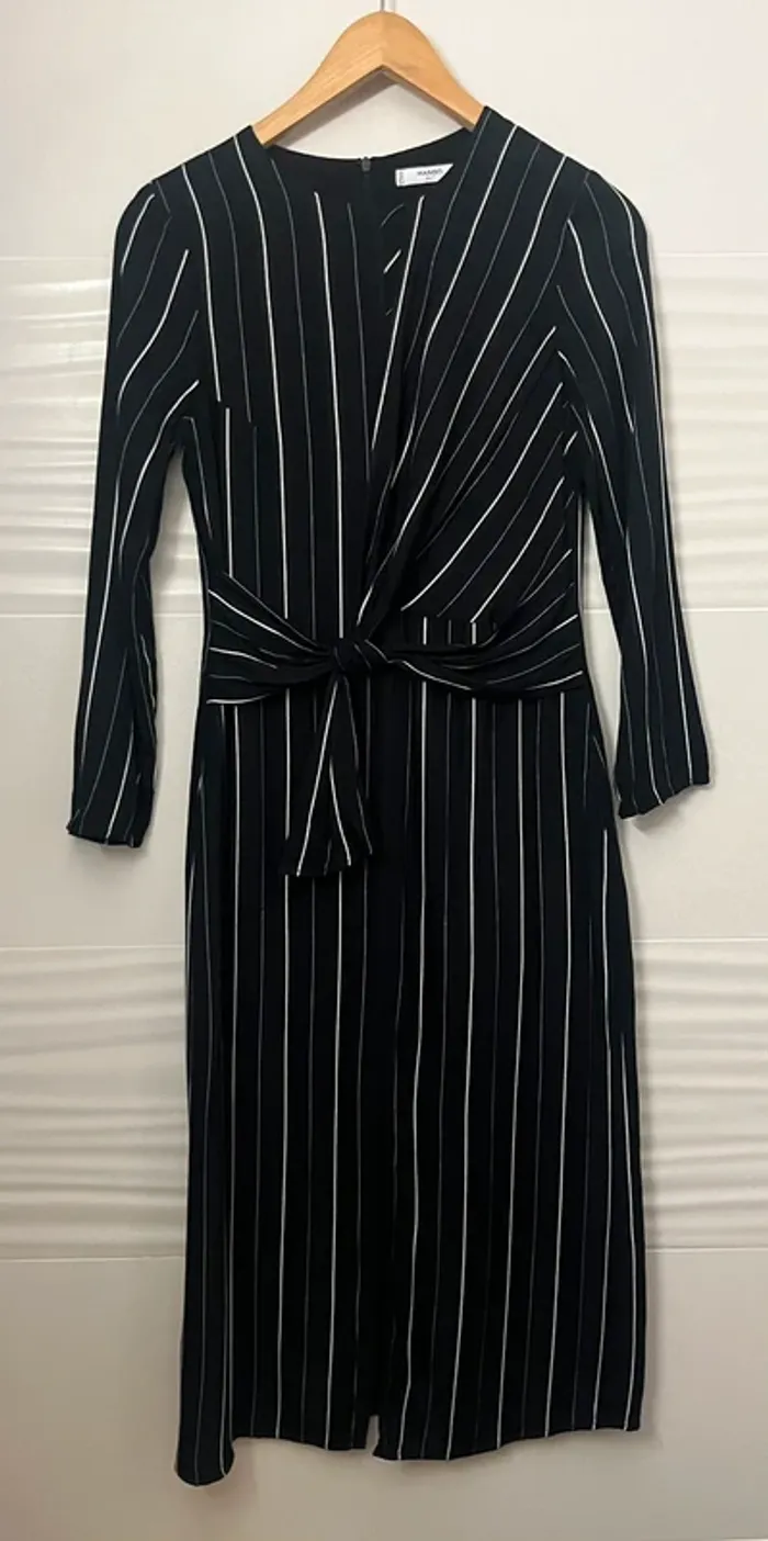 Magnifique robe longue noire et blanche - taille 34 - photo numéro 14