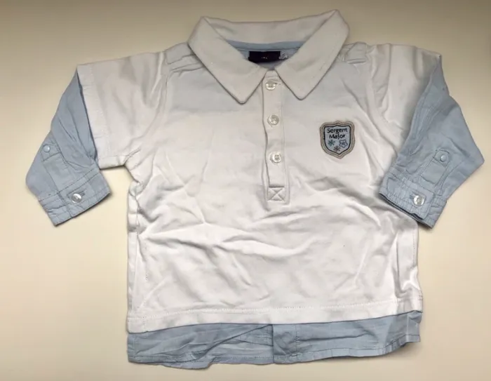 Ensemble salopette et polo 6 mois - photo numéro 3