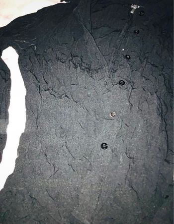 Chemisier vintage couleur noir effet crèpe bon état taille s marque Jennyfer