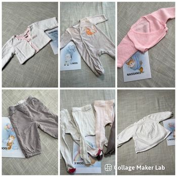 Lot vêtements naissance/1 mois