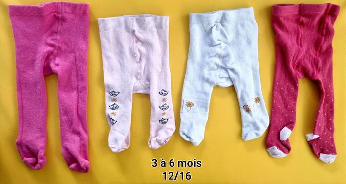 Lot collants 3 à 6 mois