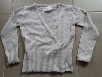 Gilet cache-coeur fille 10 ans OKAIDI TBE