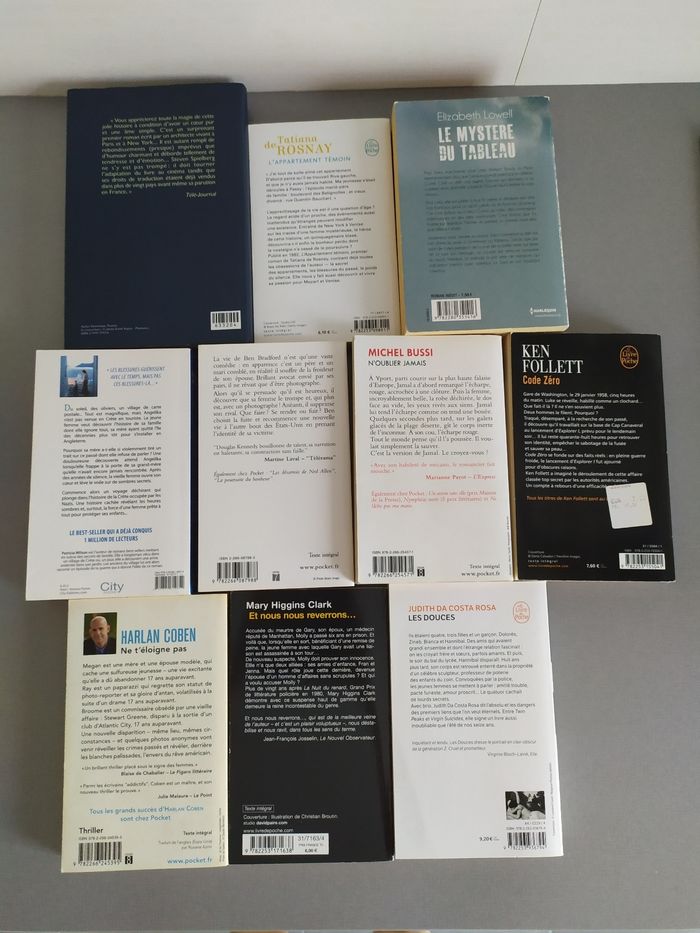 Lot de 10 romans policiers/thrillers (Lot 2) - photo numéro 2
