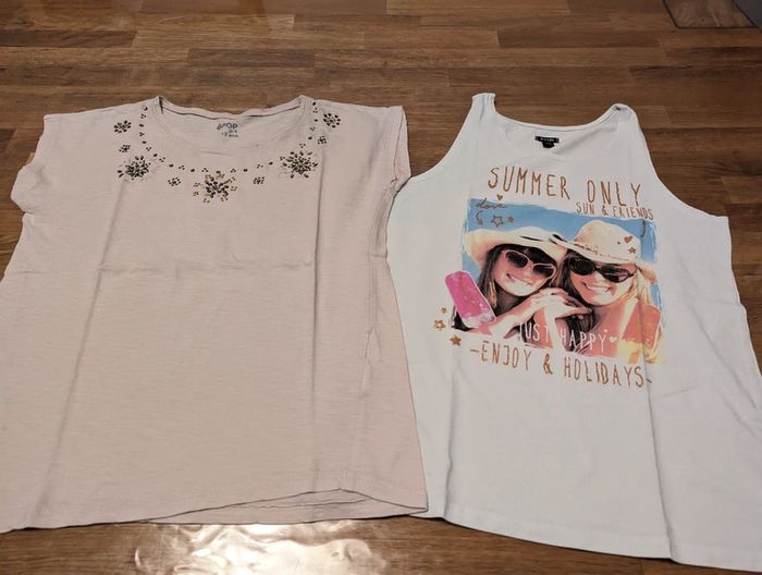 Lot de 2 t-shirts fille 12 ans - photo numéro 2