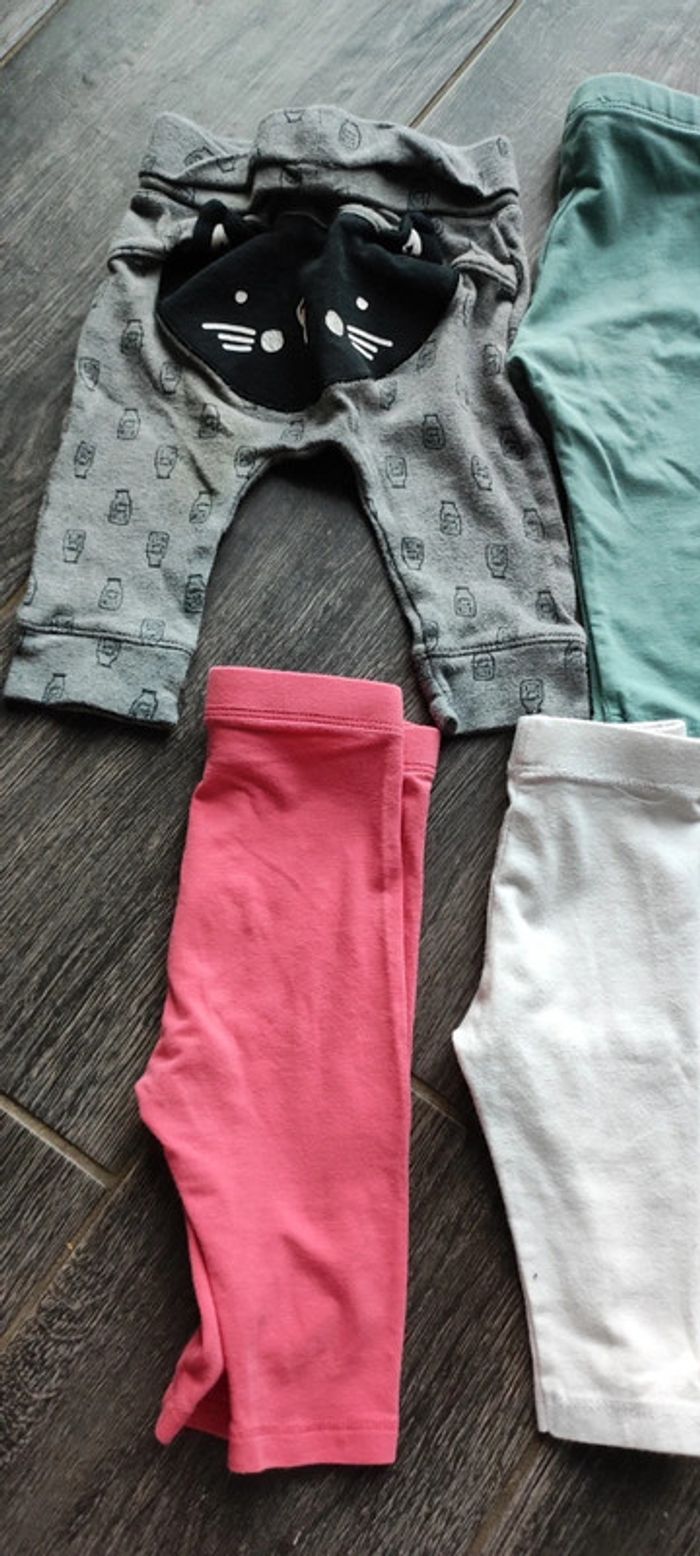 Lot 8 leggings fille 6 mois - photo numéro 4