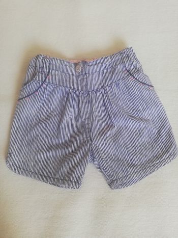 Short fille rayé bleu et blanc, 24 mois, Sergent Major, en très bon état