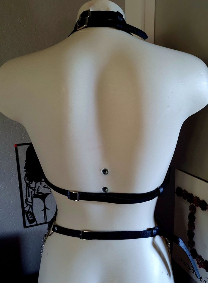 Ceintures de corps et chaînettes festival bondage bdsm costume - photo numéro 3