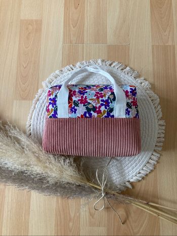 Trousse de toilette vieux rose