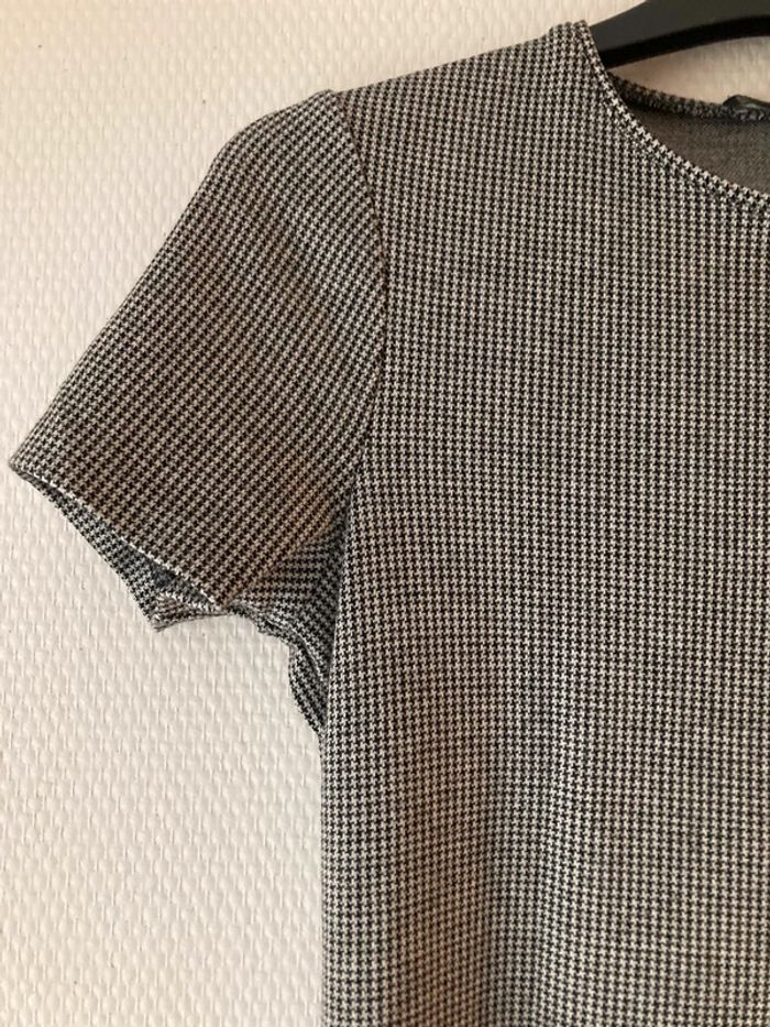 Robe motif pied de poule Mango - photo numéro 3