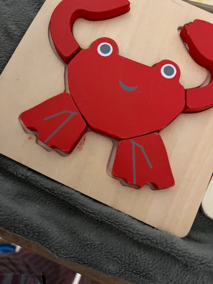 Puzzle bébé en bois - photo numéro 2