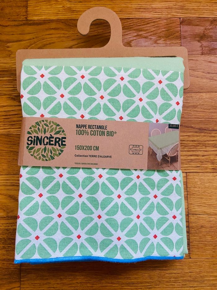Nappe 100% coton Bio 150x200 neuve