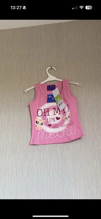 Débardeur rose Littlest PetShop Neuf 2 ans