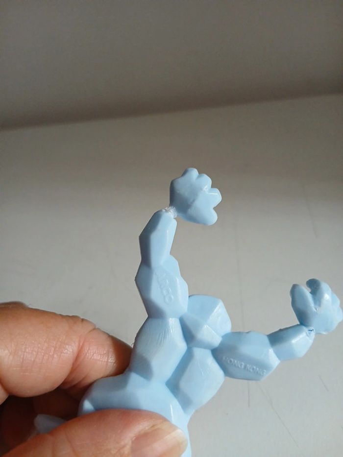Figurine Arco 1987 mad scientist rare blue rock allien - photo numéro 4