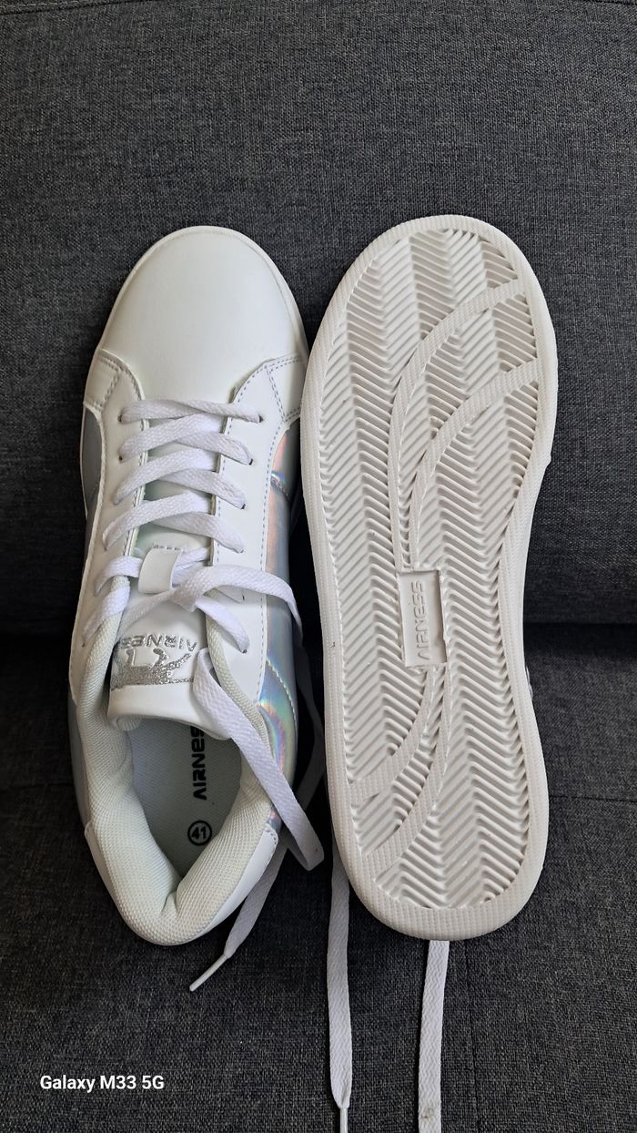 AIRNESS Baskets Holographiques Blanches T.41 - photo numéro 4