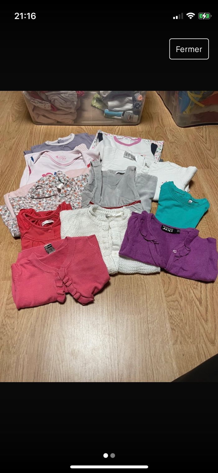 Lot de 12 mois fille