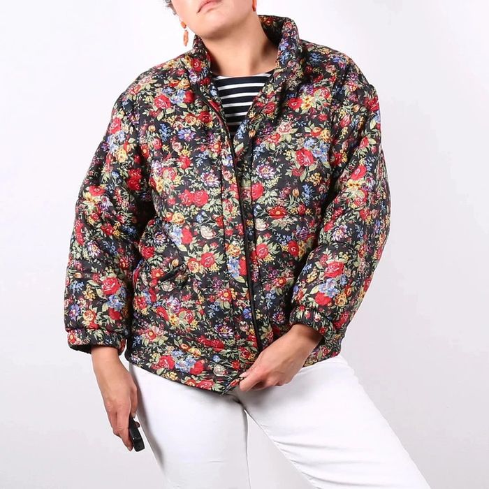 Doudoune en nylon motif fleuri liberty (#240615) - photo numéro 8