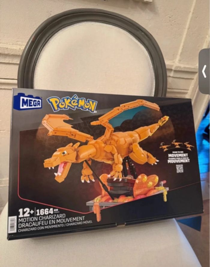 NEUF Coffret Mega (Lego) Dracaufeu en mouvement Pokémon Motion Charizard 1664 pièces