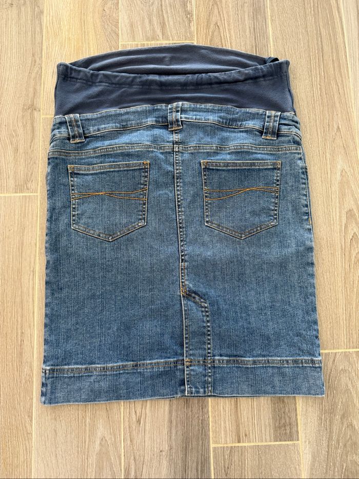 Jolie jupe en jeans de grossesse T38-M femme enceinte - photo numéro 5