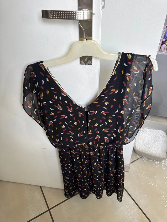 Robe vintage love taille unique avec plumes - photo numéro 3