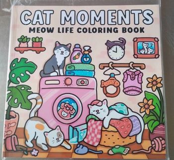 Livre coloriage cozy 24 pages colo neuf Cats moments