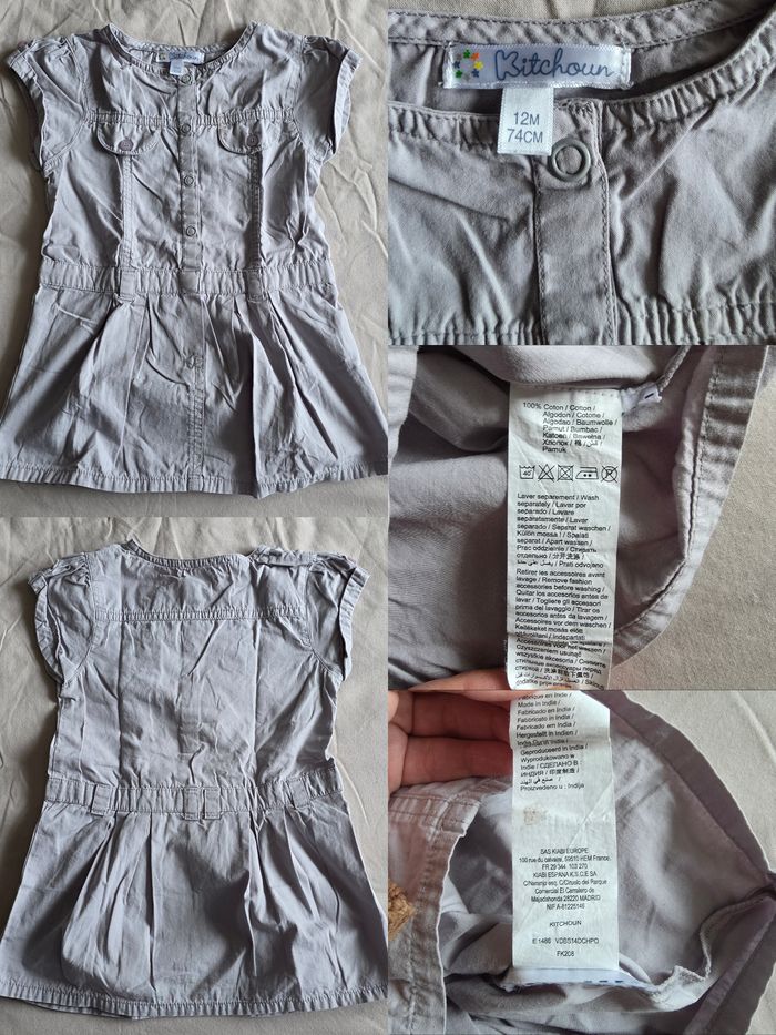 Lot Robes Cadet Rousselle Benetton Kitchoun 12 mois - photo numéro 2