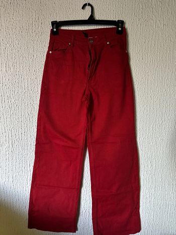 Jean flare rouge