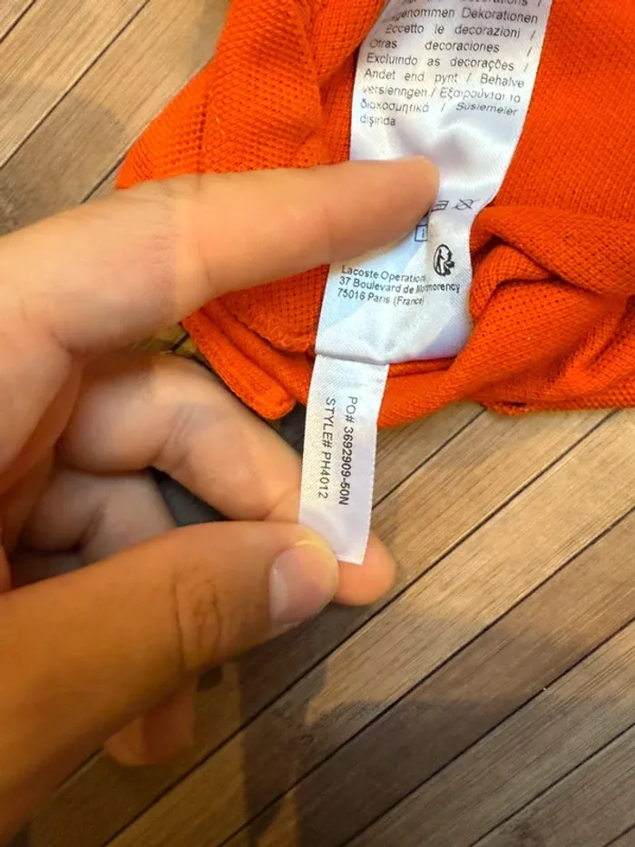 Polo slim fit Taille 2 Orange - photo numéro 5