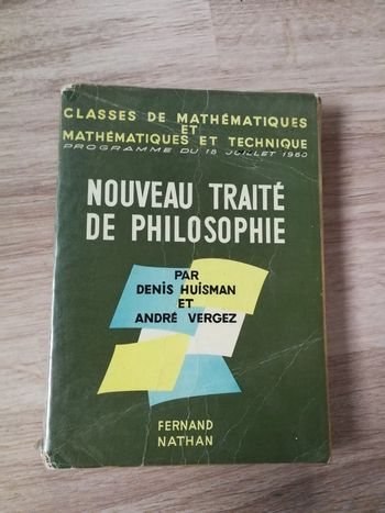 Nouveau traité de Philosophie, livre aux éd. Fernand Nathan