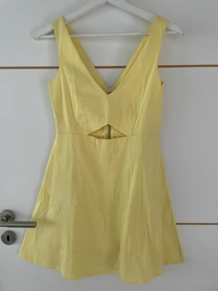 Robe-short jaune XS Mango - photo numéro 2