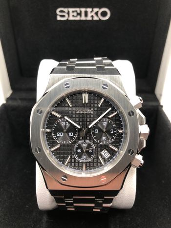 Montre Seiko Royal Oak Chronographe Noir 