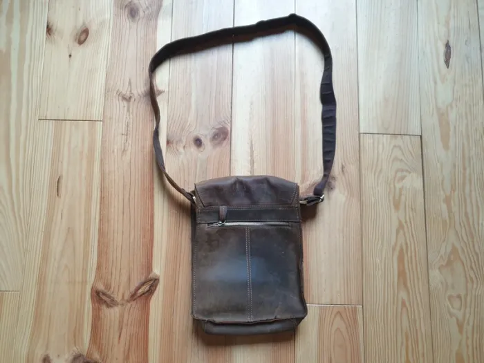 Sacoche en cuir marron - photo numéro 3