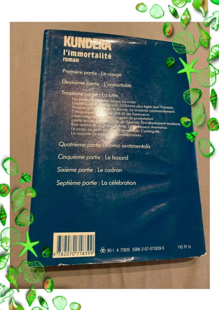 Livre L’immortalité - photo numéro 2