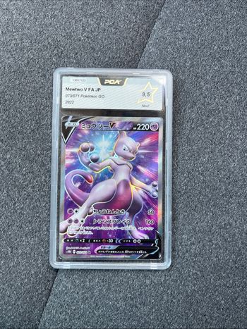 Pokémon Card – Mewtwo V FA – PCA 9.5 – Japonais – Pokémon GO 073/071