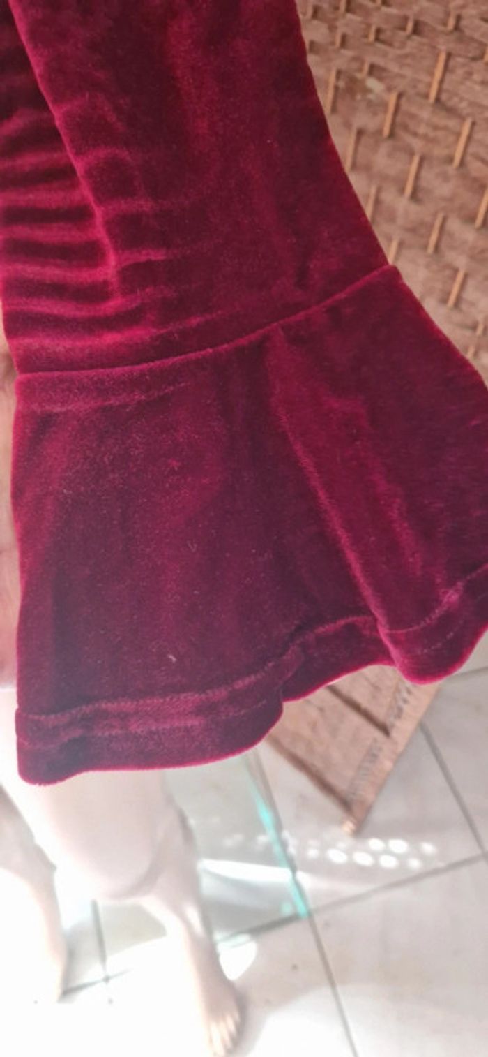 Haut velours manches évasées - photo numéro 2