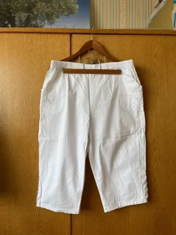 Pantacourt Blanc Femme T4