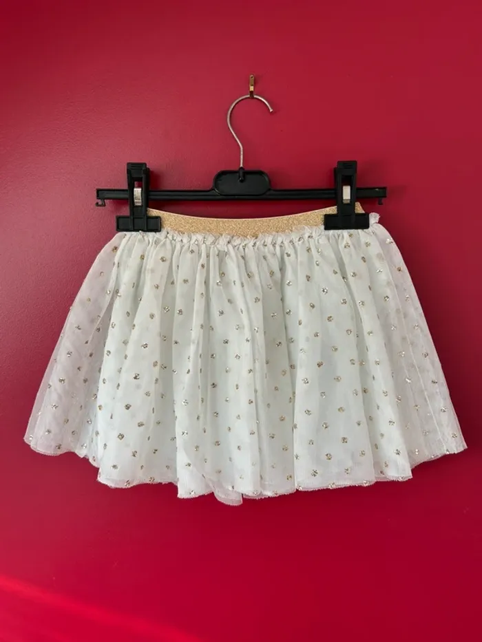 Jupe en tulle et paillettes doré fille 6 ans petit bateau - photo numéro 3