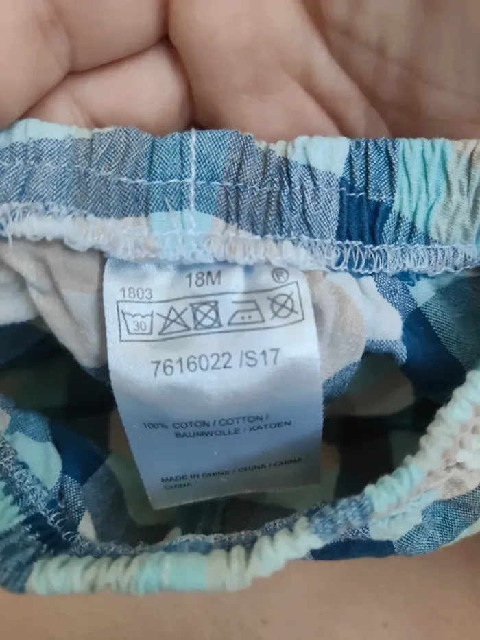 Short bleu rayé - photo numéro 3