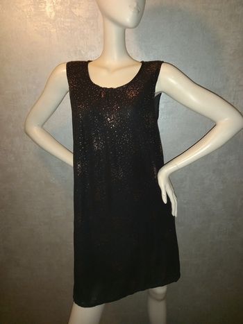 robe noire moucheté doré RP Tamar taille 42