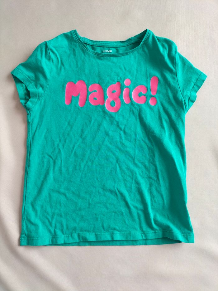 💚 T-shirt "Magic" vert et rose - 10 ans - Kiabi 💚 - photo numéro 2