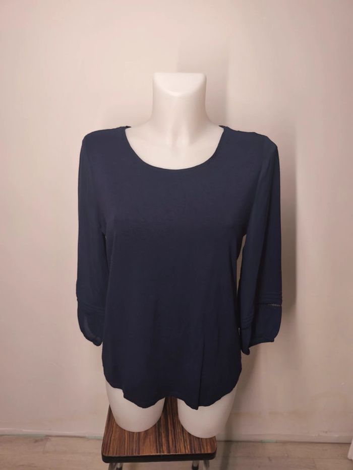 Blouse 3/4 Esprit Femme Taille M Bleu