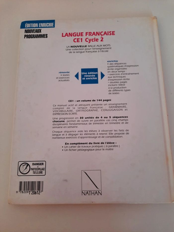 Livre français CE1 Langue française - photo numéro 2