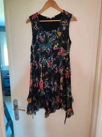 Robe courte fleurie marine Patrice Breal 42