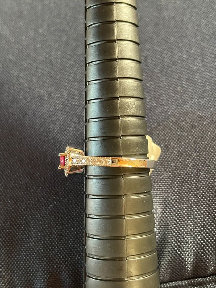 Bague - pierre rouge - Jewel Candle - photo numéro 2