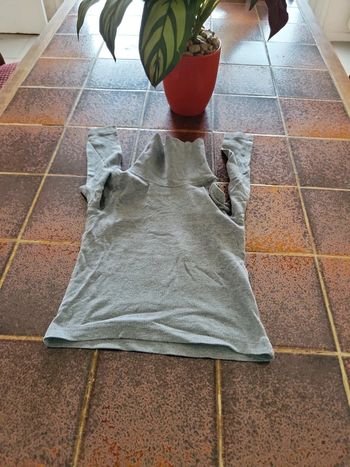 Tee shirt manches longues col roulé