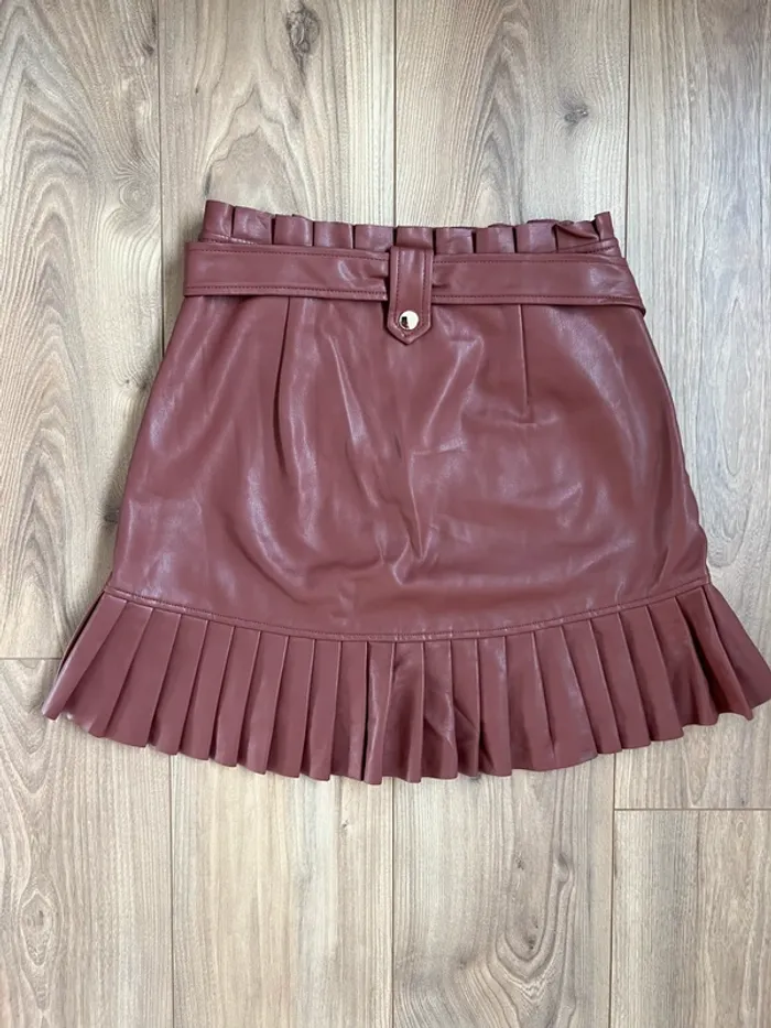 Jupe cuir femme Zara - photo numéro 3