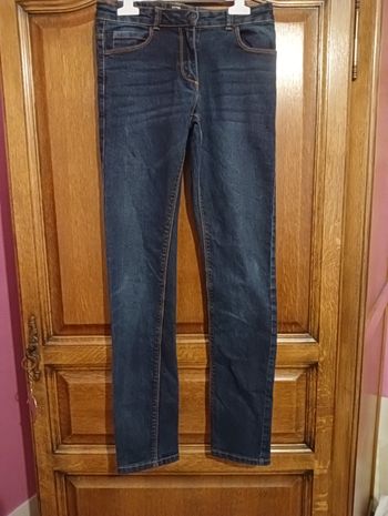 Jean slim fit Kiabi taille 12 ans bleu foncé 👖