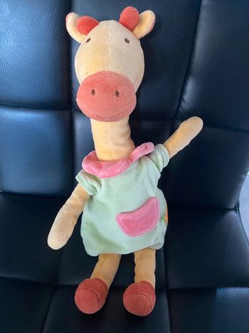 Doudou girafe Moulin Roty les loustics 30cm