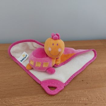 Doudou plat tortue avec mouchoir - Babysun
