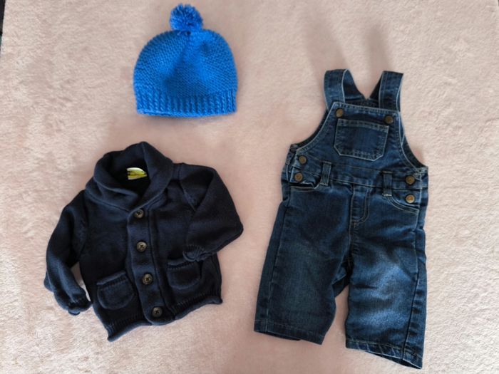 Lot 3 mois garçon hiver mi saison - photo numéro 8