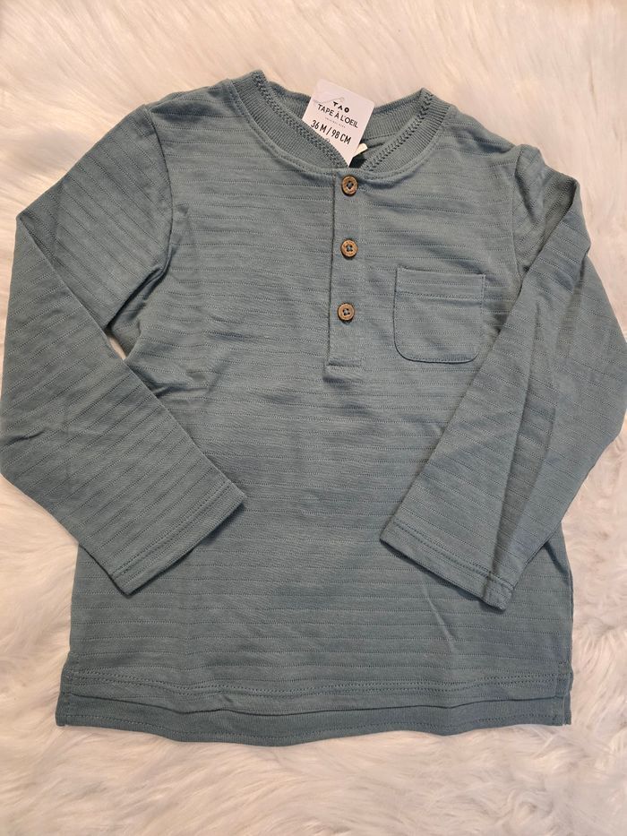 NEUFS (non portés) 🏷🏷🤩😍💙teeshirts  ml et polo ml  36mois /3ans 98cm Garçon 💙🤩😍 - photo numéro 2